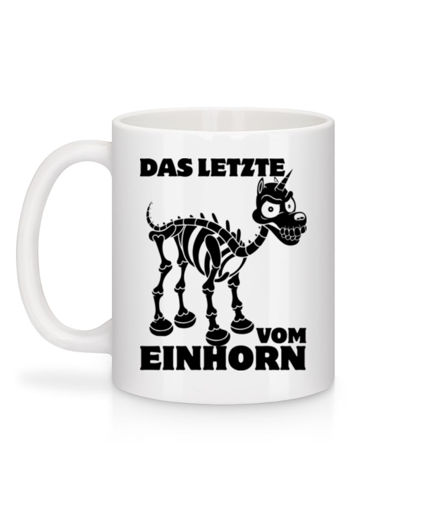 Das Letzte Vom Einhorn - Tasse - Weiß - Hinten