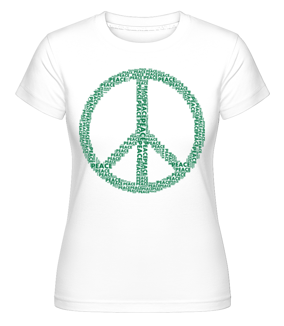 Aperçu: Signe De Paix -  T-shirt Shirtinator femme - Blanc - Devant