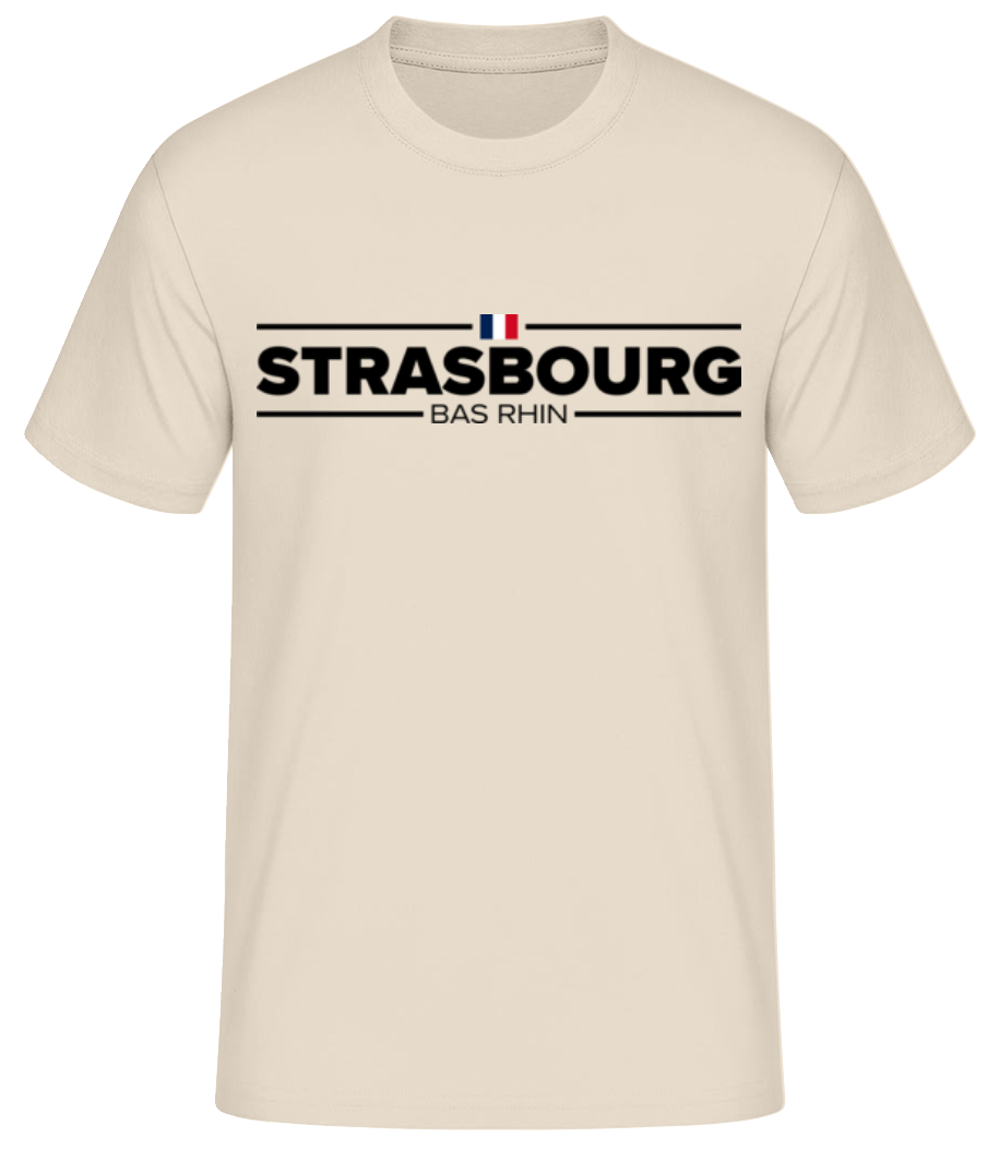 Strasbourg Bas Rhin Ville France Drapeau · T-shirt standard Homme