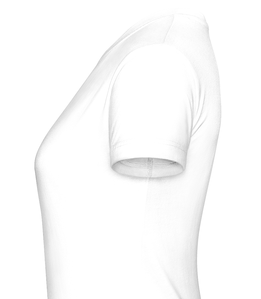 Aperçu: Talk About Happy Things -  T-shirt Shirtinator femme - Blanc - Gauche