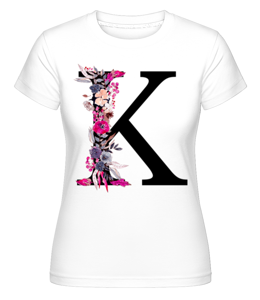 Fleurs Initiale K ·  T-shirt Shirtinator femme