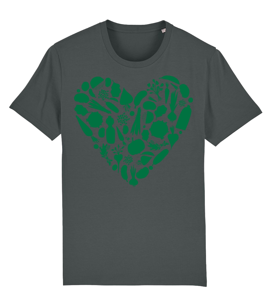 Coeur Végétarien · T-shirt bio Homme Stanley Stella 2.0