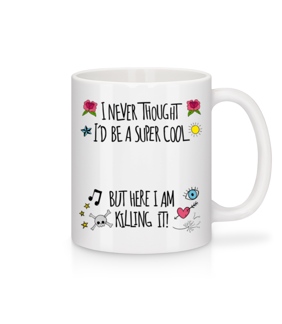 Super Cool Woman · Mug en céramique blanc