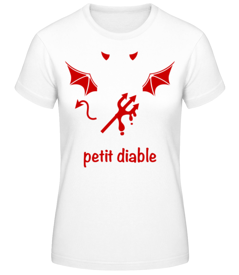 Aperçu: Petit Diable Rouge - T-shirt standard Femme - Blanc - Devant