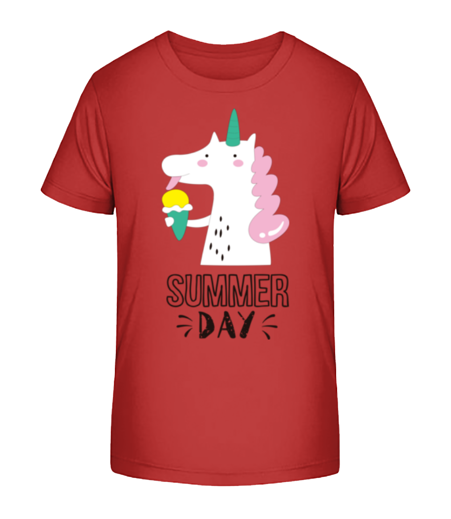 Summer Day Unicorn · T-shirt bio Enfant Stanley Stella 2.0