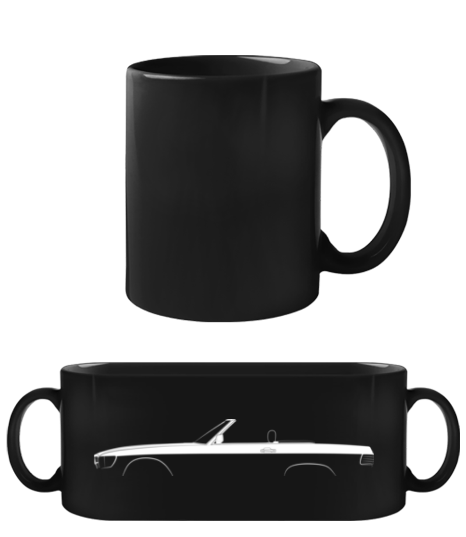 'Mercedes SL R107' Silhouette · Tasse Noire