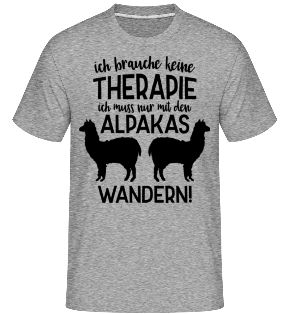 Ich Brauche Keine Therapie Alpakas · Shirtinator Männer T-Shirt