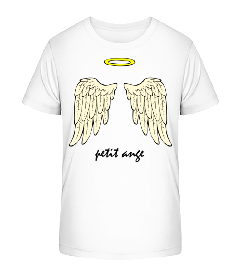 Petit Ange - T-shirt bio Enfant Stanley Stella 2.0 - Blanc - Devant