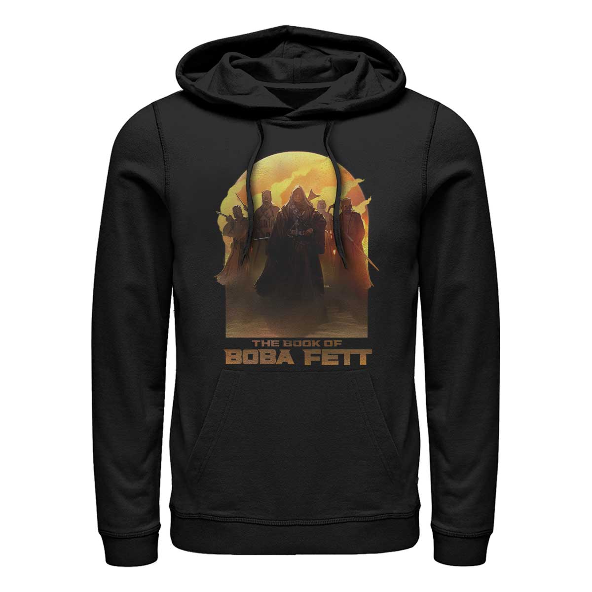 Vorschau: Star Wars - Book of Boba Fett - Skupina Leading By Example - Unisex Hoodie - Schwarz - Vorne