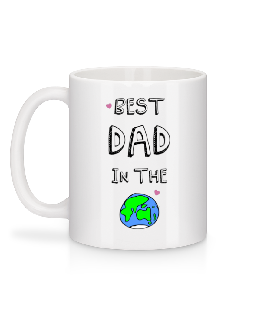 Aperçu: Worlds Best Dad - Mug en céramique blanc - Blanc - Derrière