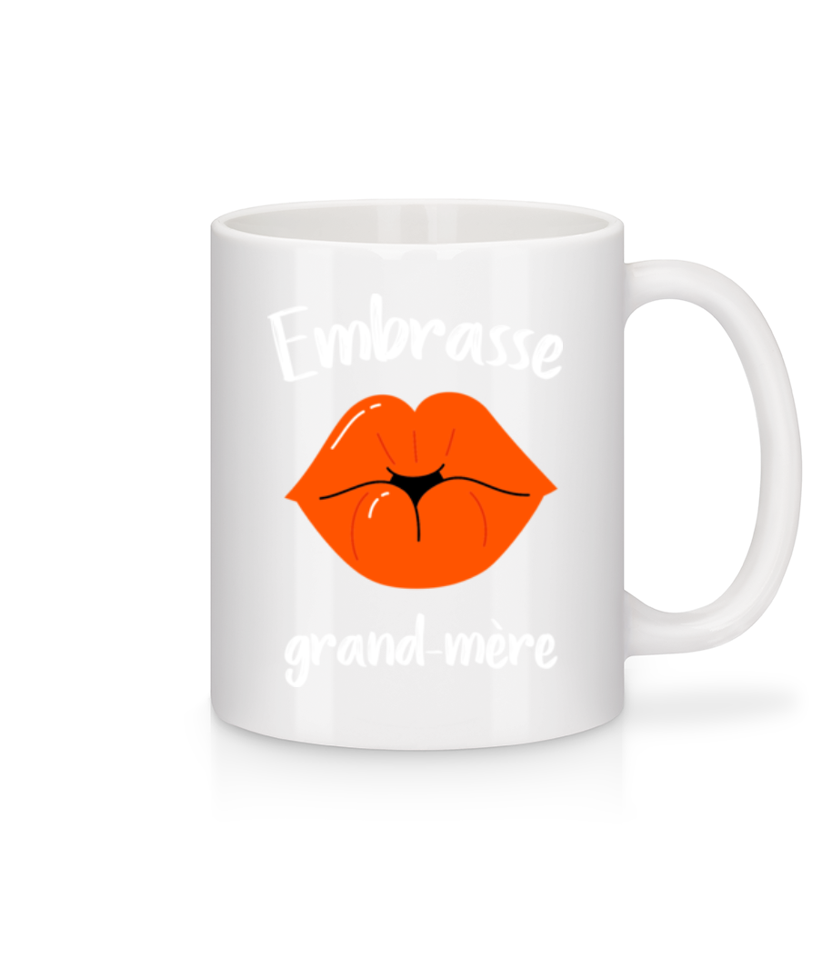 Donne Une Baise À Mamie · Mug en céramique blanc