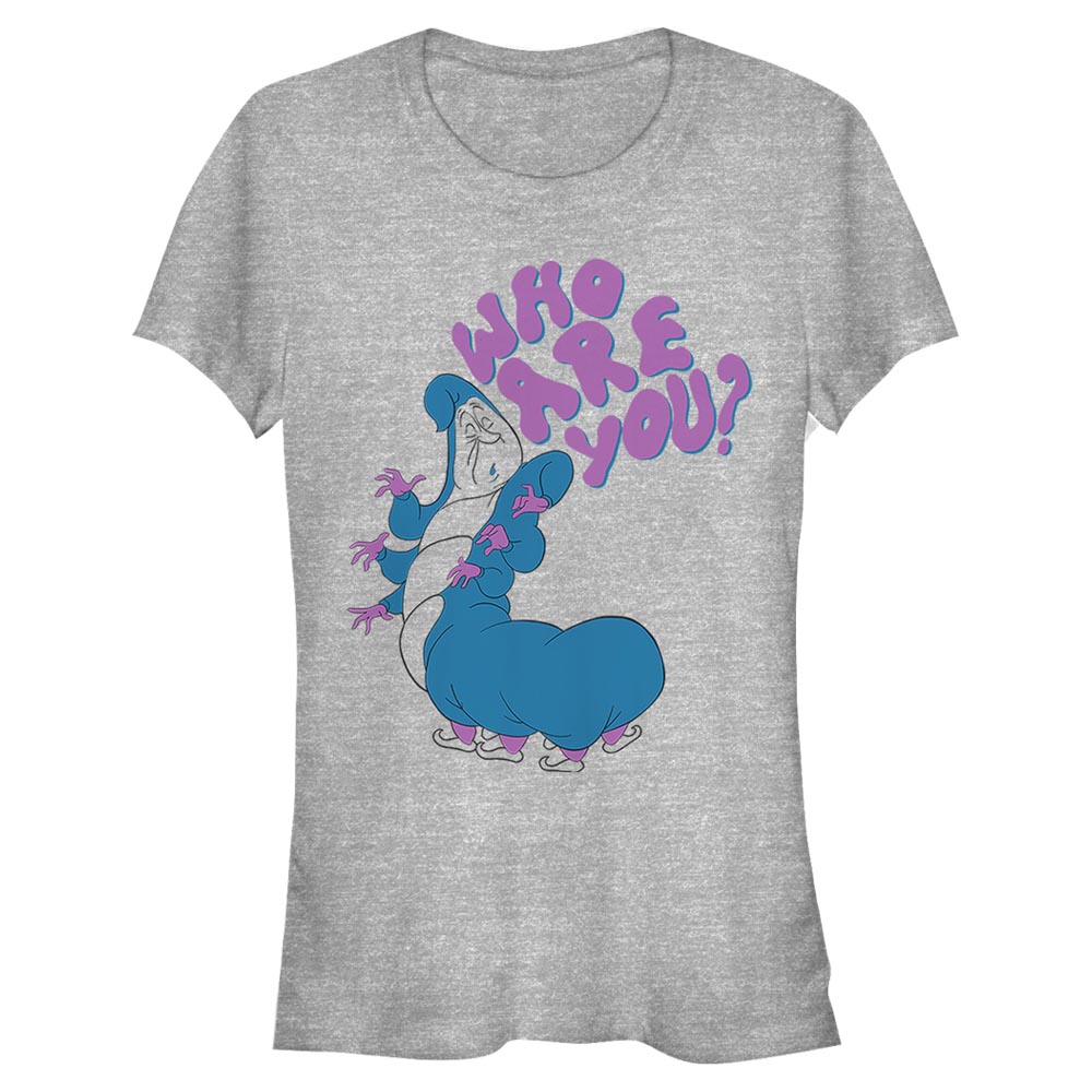 Disney - Alice aux pays des merveilles - Caterpillar Who Are You - Femme T-shirt - Gris chiné - Devant