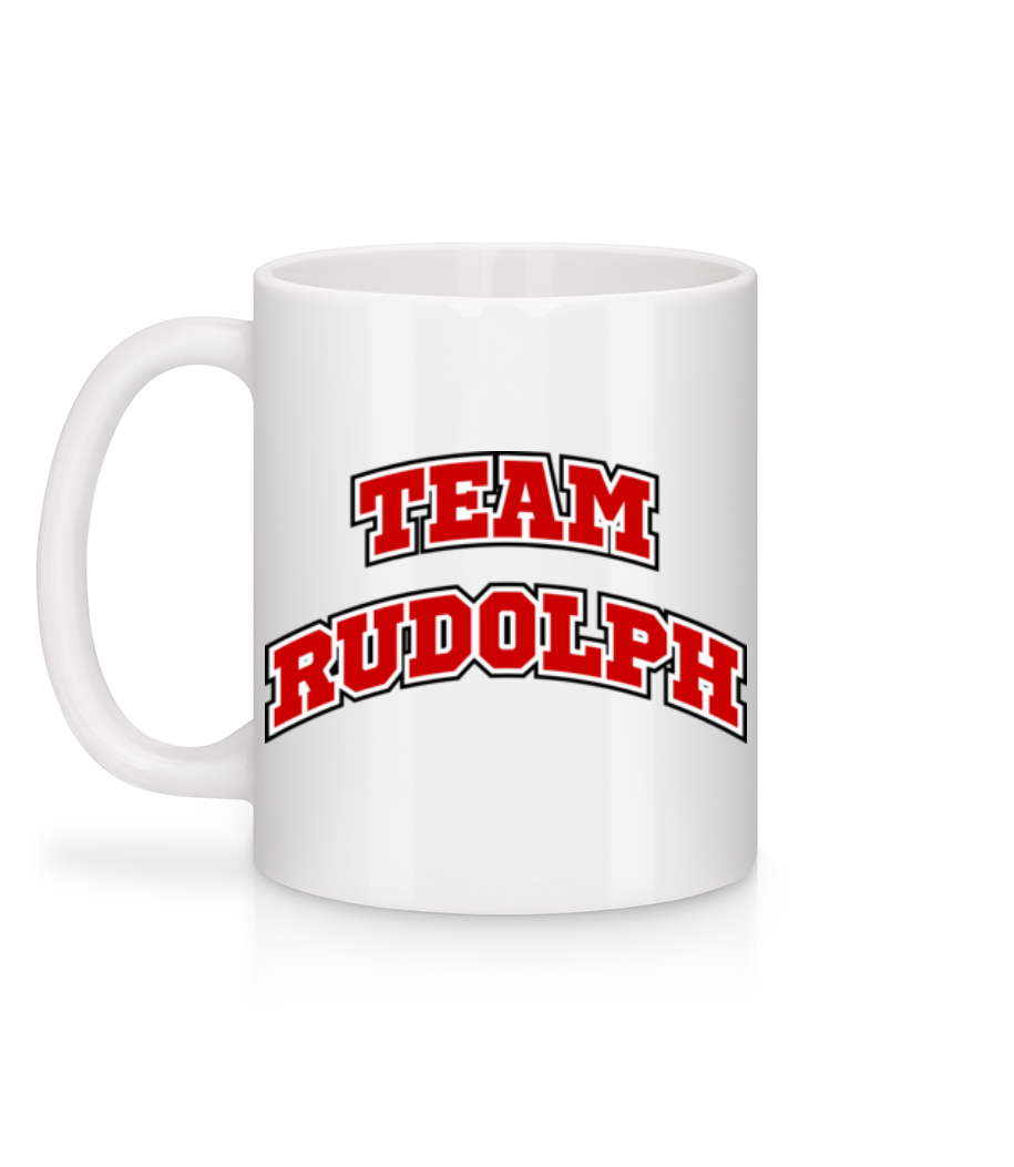Aperçu: Team Rudolph - Mug en céramique blanc - Blanc - Derrière