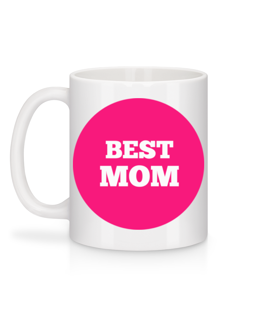 Best Mom - Mug en céramique blanc - Blanc - Derrière