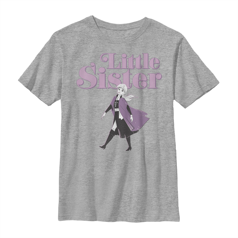 Aperçu: Disney - La Reine des neiges - Anna Little Sister - Enfant T-shirt - Gris chiné - Devant