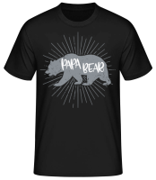 Papa Bear - Men's Basic T-Shirt - Black - Front
