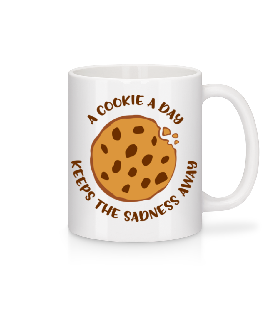 Aperçu: A Cookie A Day - Mug en céramique blanc - Blanc - Devant