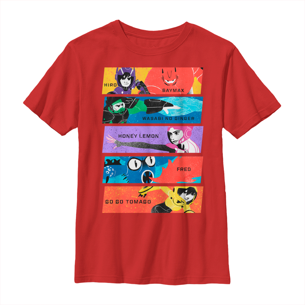 Disney - Les Nouveaux Héros - Photo de groupe Hiros Heroes - Enfant T-shirt