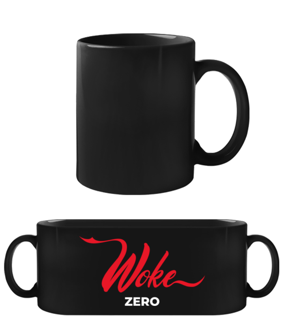 Aperçu: Woke Zero - Tasse Noire - Noir - Devant