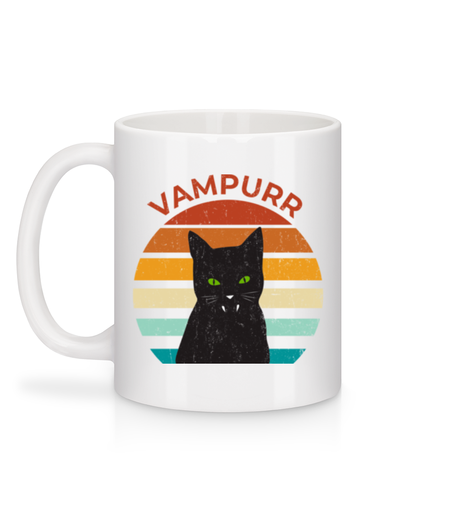 Aperçu: Vampurr - Mug en céramique blanc - Blanc - Derrière