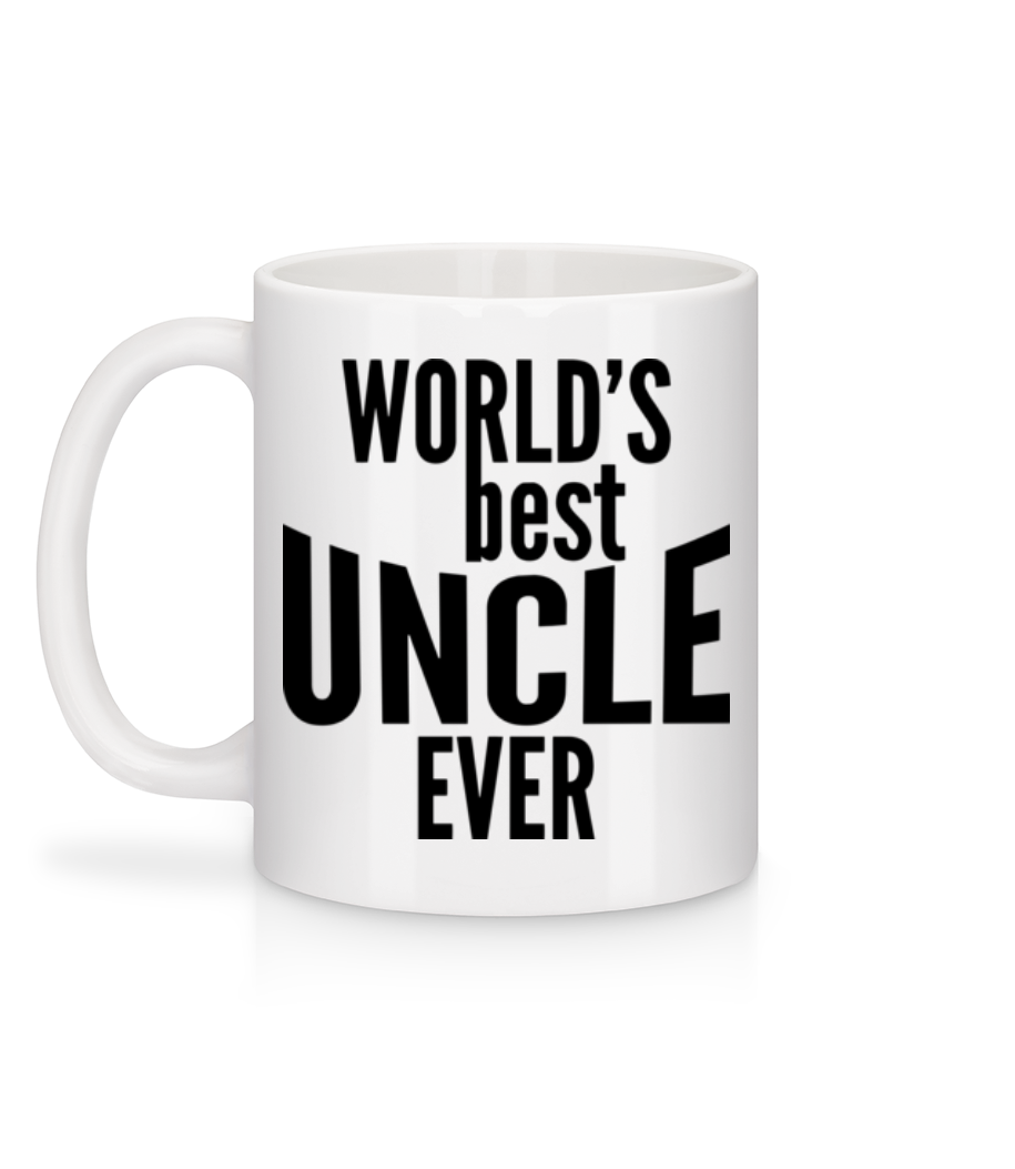 World's Best Uncle Ever - Mug en céramique blanc - Blanc - Derrière