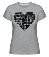 Best Mother - T-shirt Shirtinator femme - Gris chiné - Devant