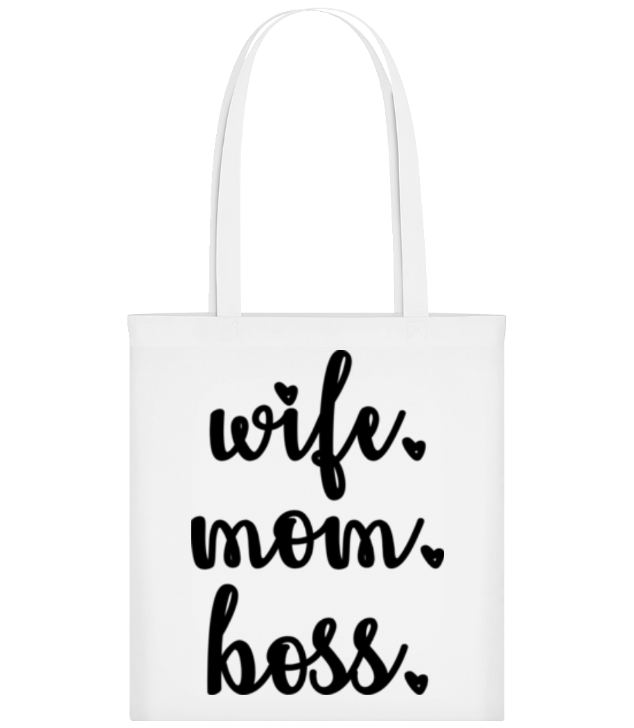 Motif Wife Mom Boss · Tote Bag