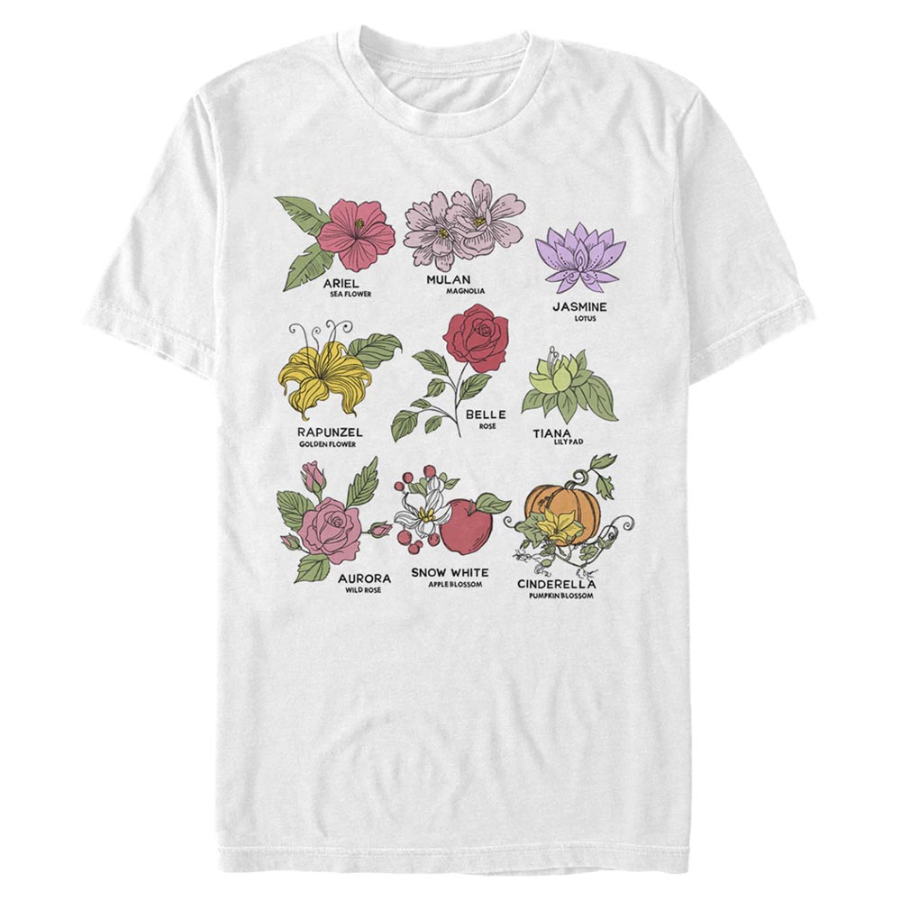 Disney - Princesses Disney - Photo de groupe Princess Flowers - Homme T-shirt