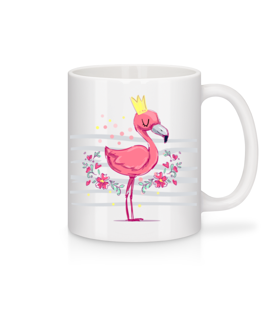 Royal Flamingo · Mug en céramique blanc
