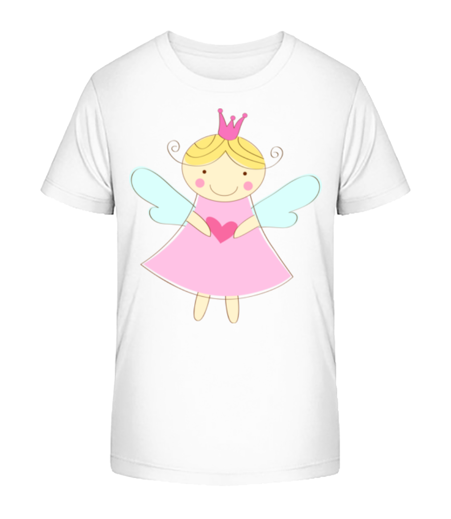 Petite Fée Princesse - T-shirt bio Enfant Stanley Stella 2.0 - Blanc - Devant