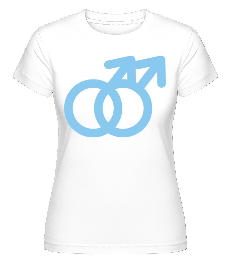 Male Love Icon -  T-shirt Shirtinator femme - Blanc - Devant