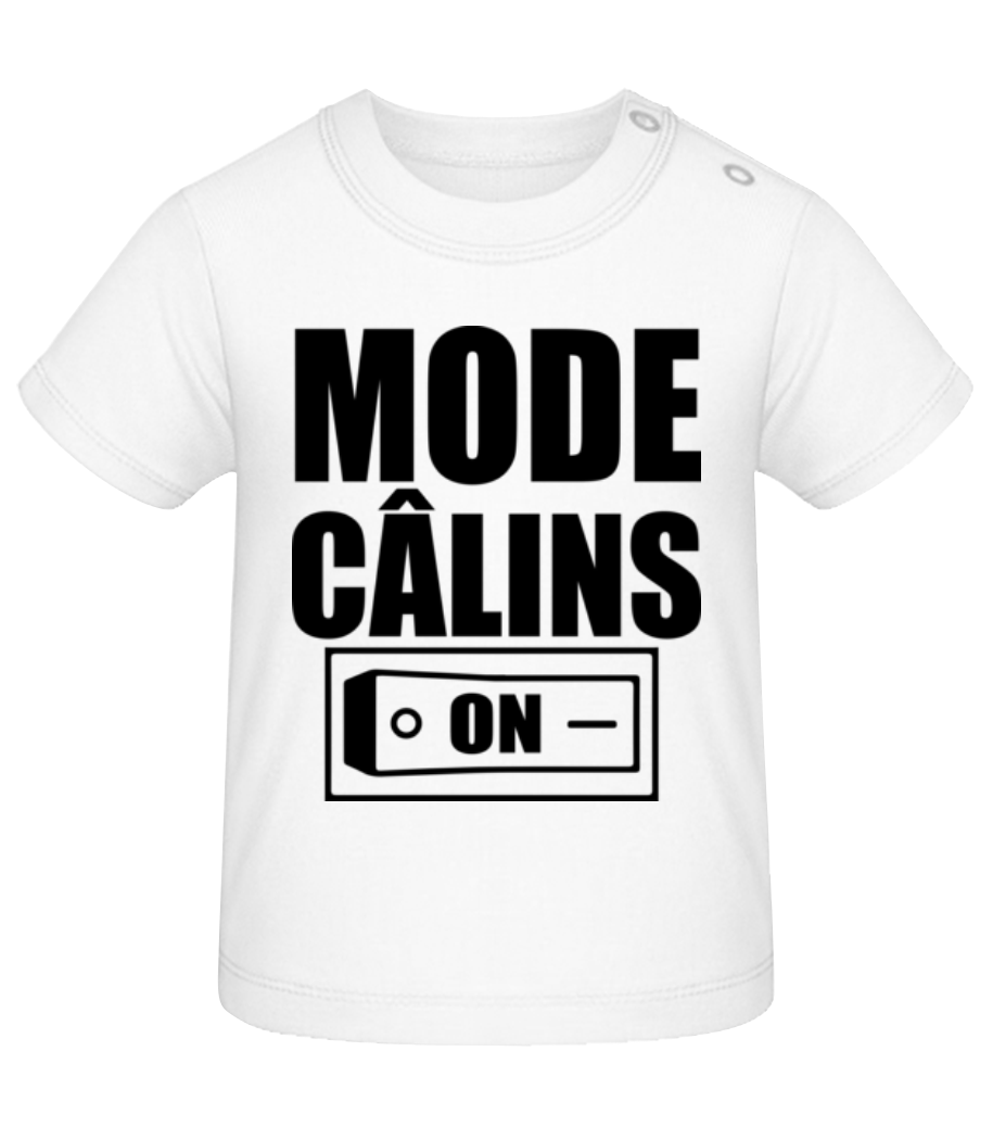Mode Câlins On - T-shirt Bébé - Blanc - Devant