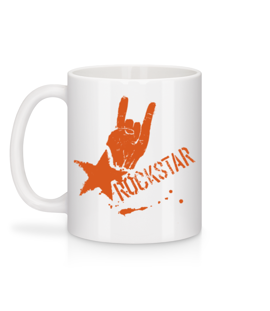 Aperçu: Rockstar Symbol - Mug en céramique blanc - Blanc - Derrière