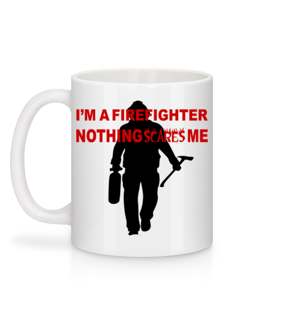 Aperçu: I'm A Firefighter - Mug en céramique blanc - Blanc - Derrière