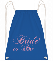 Bride To Be - Sac à dos Drawstring - Bleu royal - Vorn