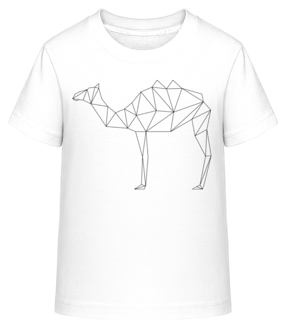 Aperçu: Polygon Chameau - T-shirt shirtinator Enfant - Blanc - Devant