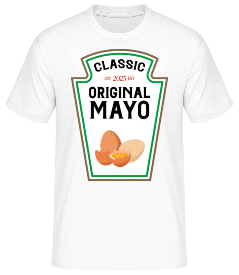Aperçu: Classic Original Mayo - T-shirt standard Homme - Blanc - Devant