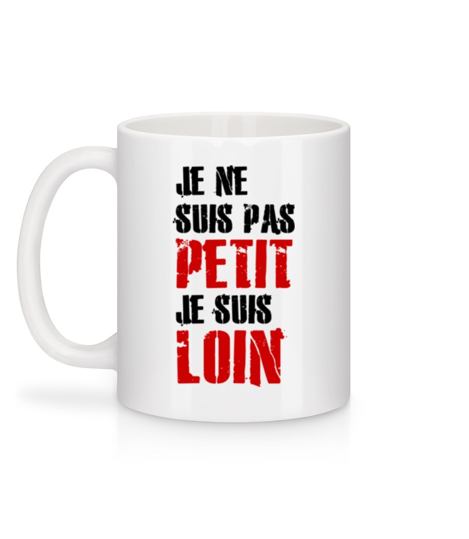 Aperçu: Je Ne Suis Pas Petit - Mug en céramique blanc - Blanc - Derrière