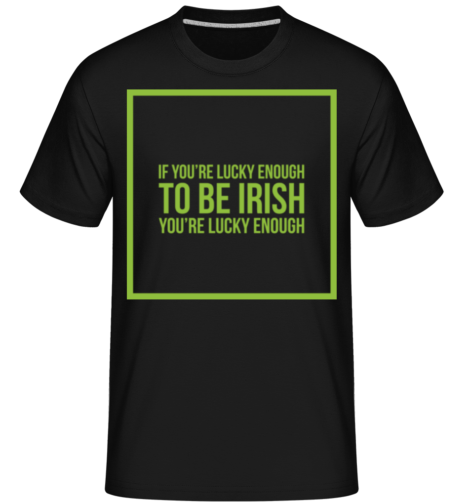 Aperçu: Be Irish Logo -  T-Shirt Shirtinator homme - Noir - Devant
