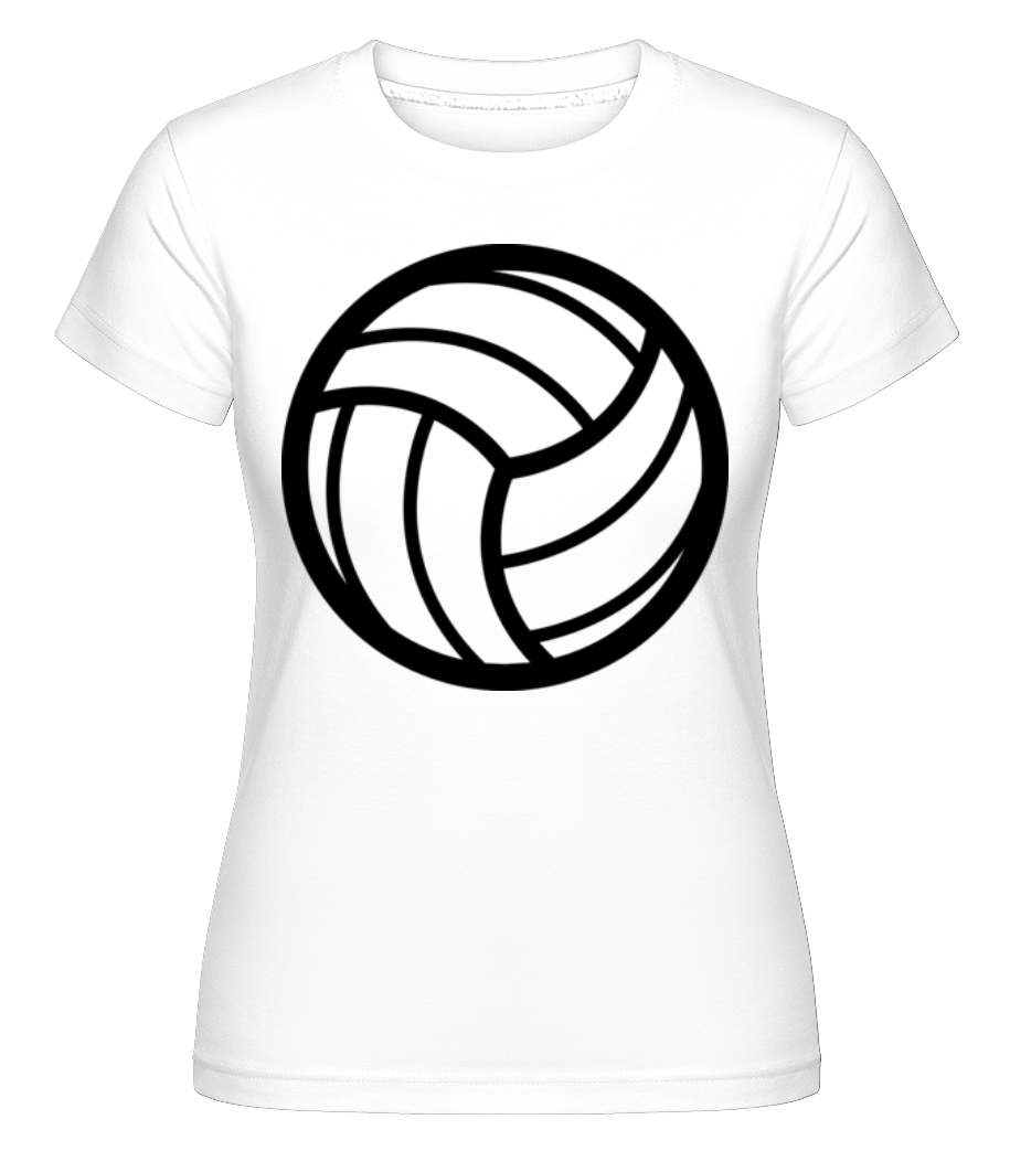 Volley Ball -  T-shirt Shirtinator femme - Blanc - Devant