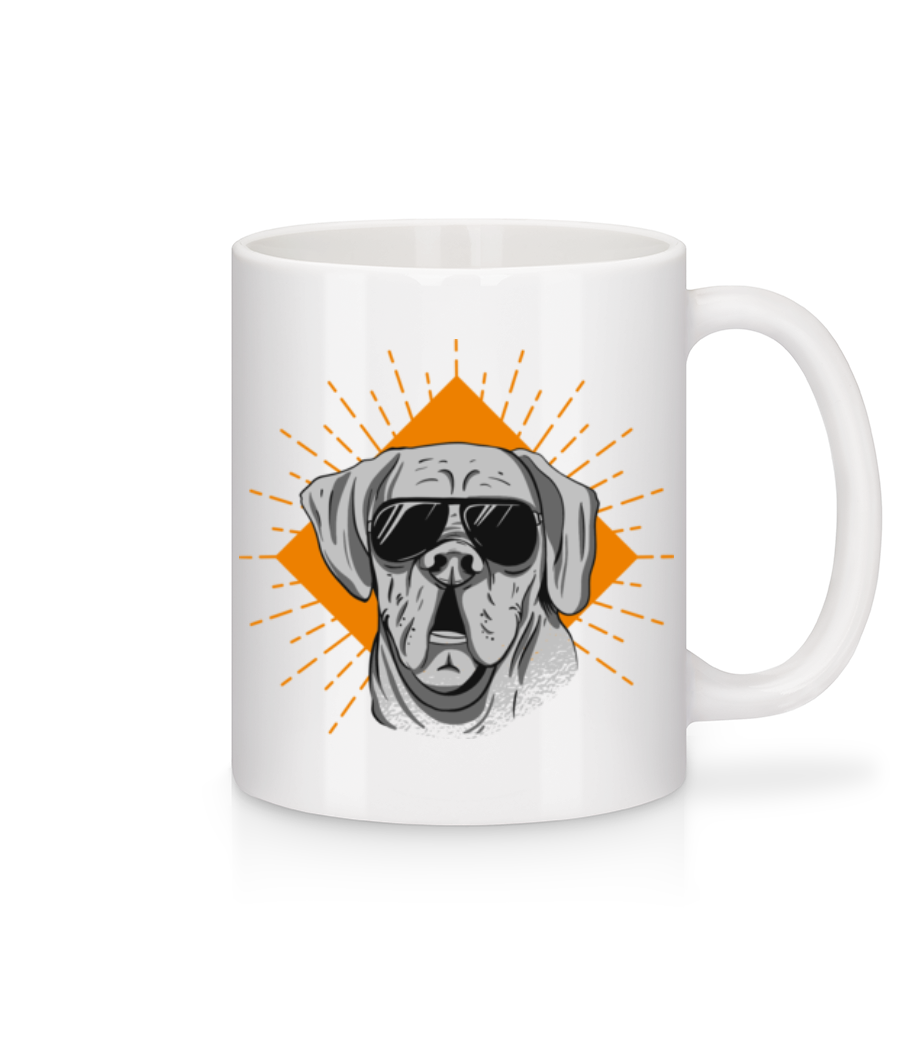 Sunglasses Dog · Mug en céramique blanc