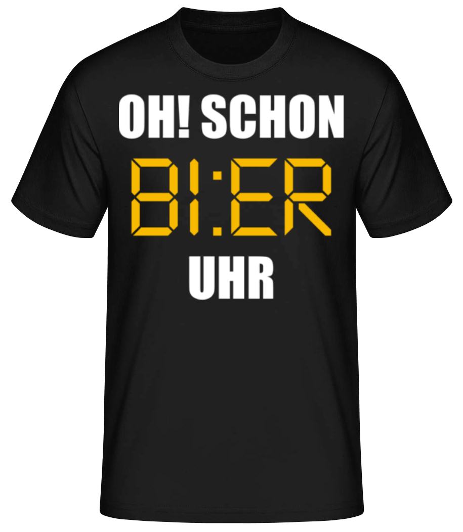 Oh Schon Bier Uhr · Männer Basic T-Shirt