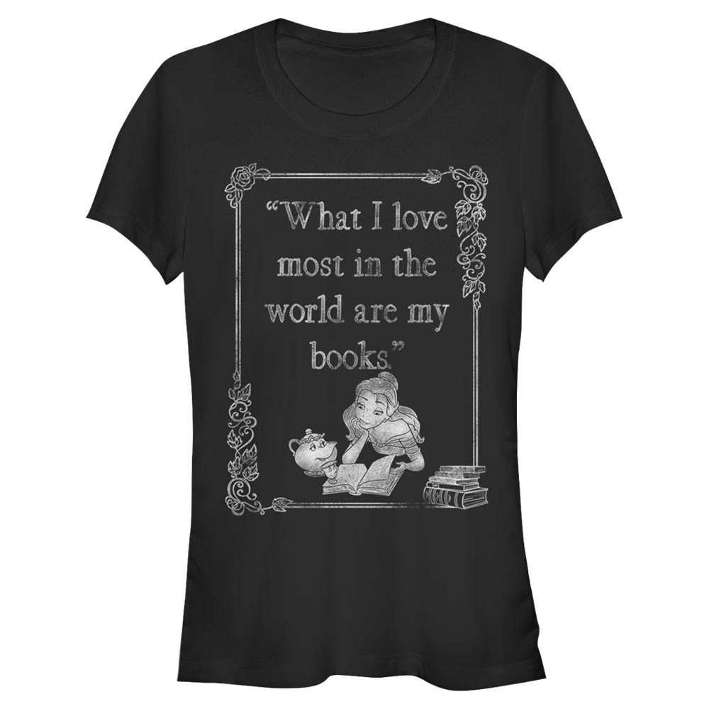 Disney - La Belle et la Bête - Skupina Book Lover - Femme T-shirt - Noir - Devant