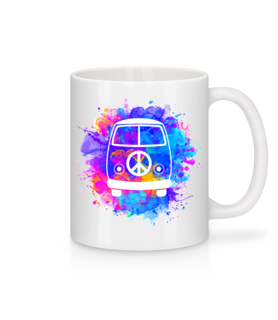 Hippie Bus · Mug en céramique blanc