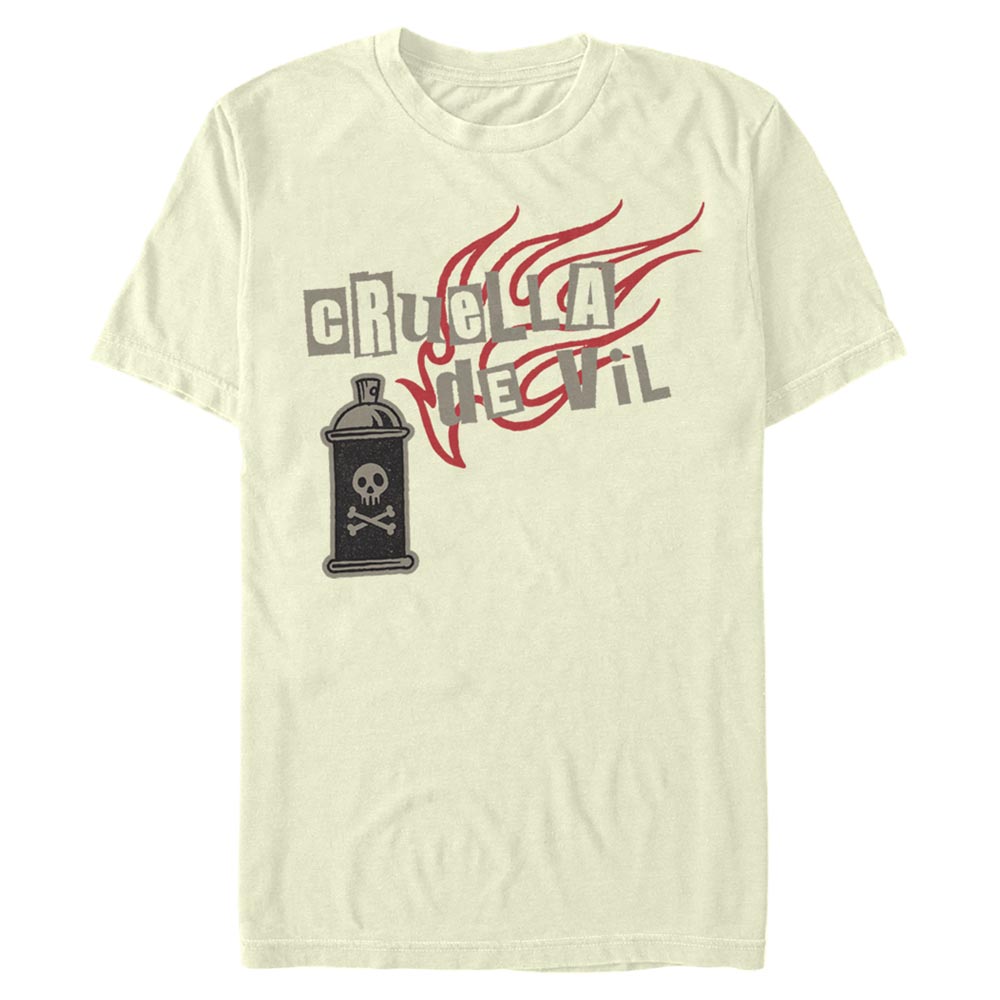 Disney Classics - Cruella - Logo Spray Fire - Homme T-shirt