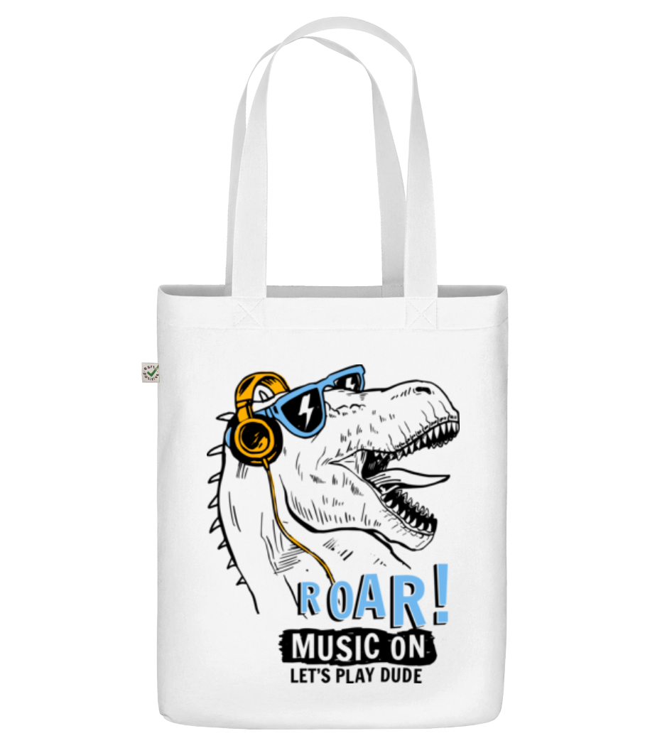 Music On Dino · Sac en toile bio