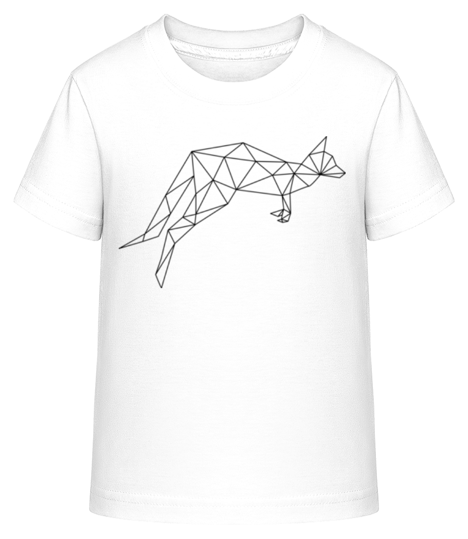 Aperçu: Polygon Kangourou - T-shirt shirtinator Enfant - Blanc - Devant