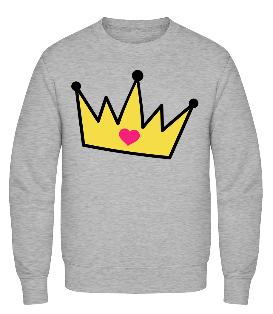 Crown With Heart - Sweat-shirt classique avec manches set-in -  - Vorn