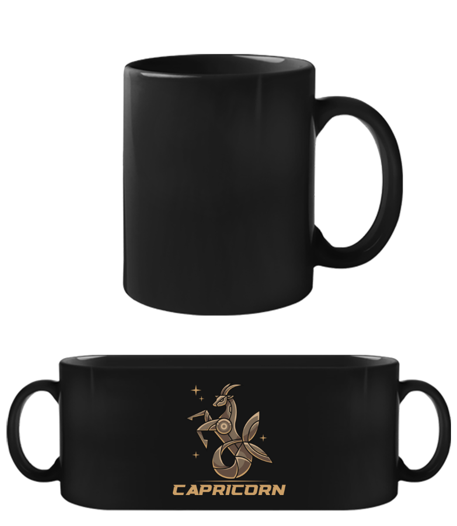 Mecha Robotic Zodiac Sign Capricorn · Schwarze Tasse