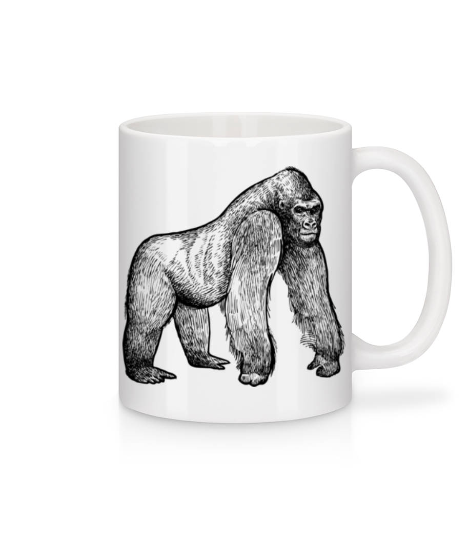 Gorilla · Mug en céramique blanc